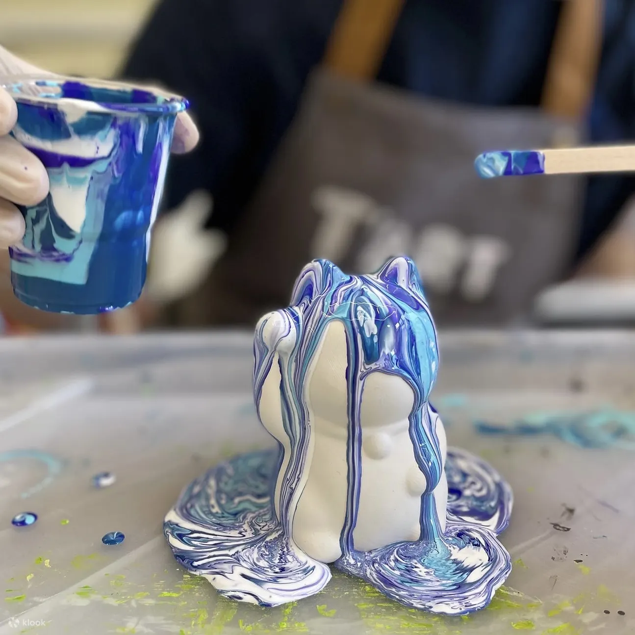 T’art Studio - 日本白陶瓷 流体招财猫体验 工作坊 | 荔枝角